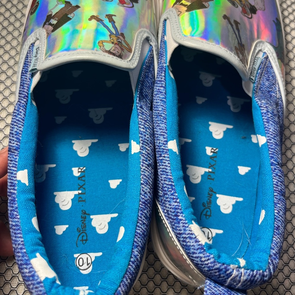 Disney Pixar slip on  Sneakers with Toy Characters women size 10 - Picture 4 of 8